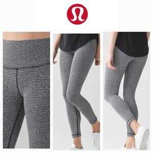 lululemon athletica Black and White Leggings